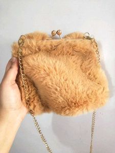 Soft Fur Bunny Clutch