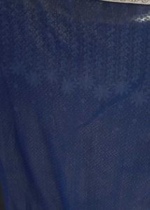 navy blue embroidery saree
