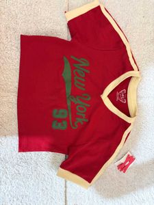 Red Crop Top