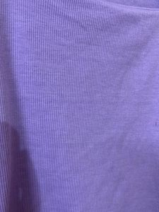 Square Neck Lavender Ribbed Top