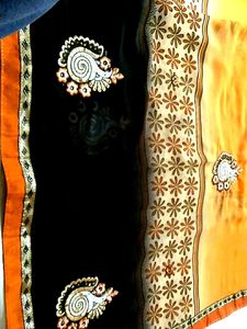 Elegant Embroidered Saree