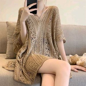Brown Crochet Cover-Up