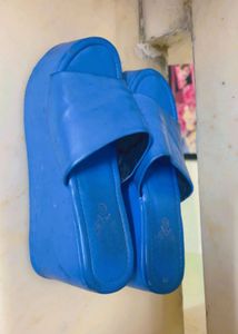 Blue Platform Sandals