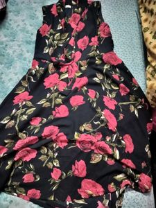 Floral Print Fit &amp; Flare Dress