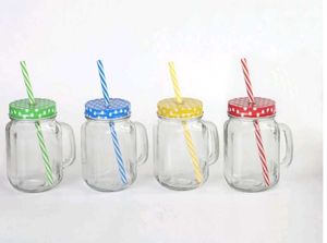 Soogo Mason Jar With Lid And Straw (450 MI) - 2
