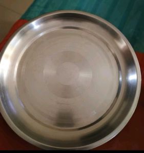 Unused Steel 3 Plates  Tea Cups