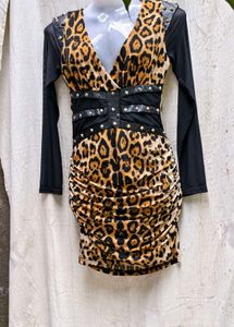 27207. Leopard Print Mini Dress
