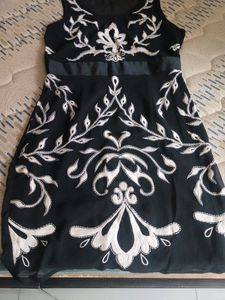 Georgette Embroidery One Piece Dress
