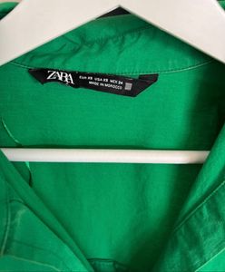 Zara Green Oversized Shirt