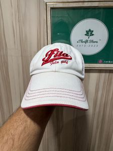 Fila Golf Unisex White Baseball Cap