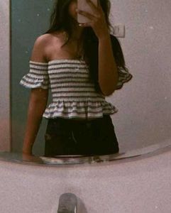 Striped Off-Shoulder Top