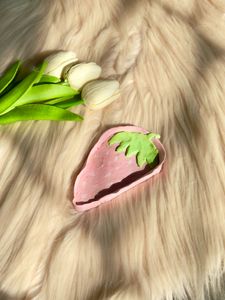 Cute Strawberry Clay Trinket Dish