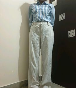 Wide Leg White Pants