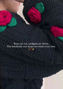 Crochet Rose Cardigan