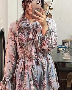 Sky Blue Floral Dress Like Shorts   (Women&#39;s)