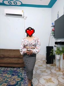 Floral Print Crop Top