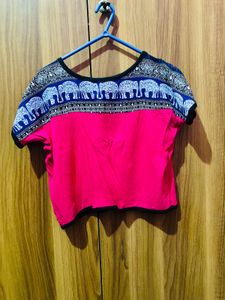 Pink Crop Top