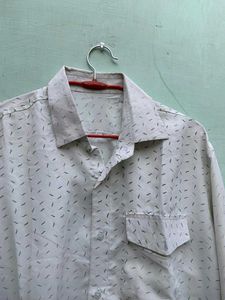 Vintage Patterned White Shirt