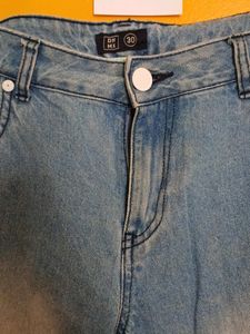 Distressed Blue Jeans, 30 Waist Size