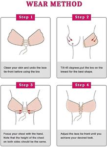 Women's Lightly Padded Self Adhesive Strapless Bra