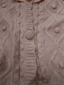 Cute Pink Knitted Hoodie