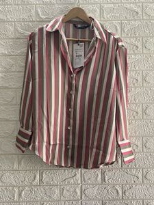 Zara Striped Satin shirt
