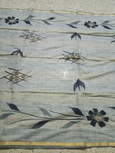 Hand-Painted Floral Dupatta