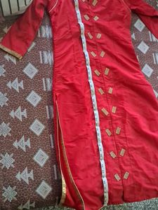 Red Color Long Kurta