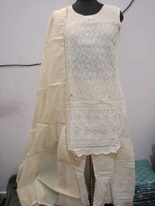 Women Kurta With Sharara And Dupatta