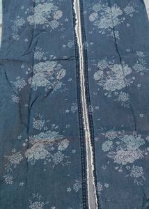 Denim Floral Print Dress