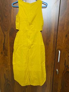 🌻Mustard Embroidered Dress