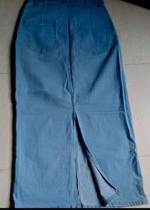 Midi Denim Skirt