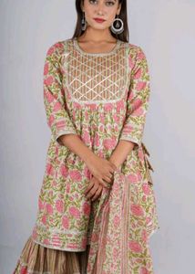 New Kurta Garara Set With Mask