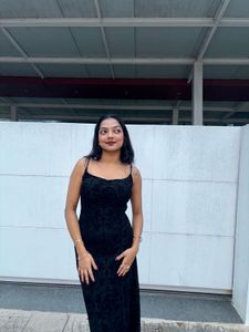 Elegant Black Dress with detailing ,very st