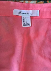 Forever 21 Coral- Pink Shirt