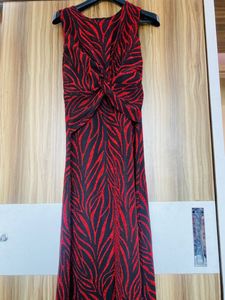 Party Wear Red Gown