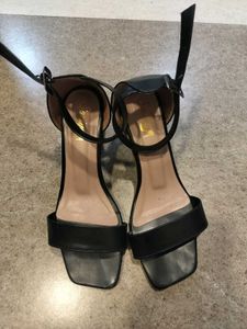 Black Ankle Strap Heels