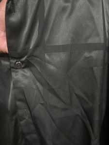Olive Green Patterned Button-Down