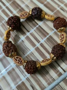Rudraksha Bracelet with Om Accents