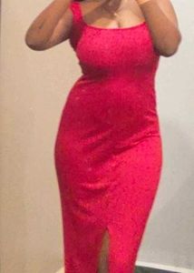 Red Maxi Bodycon Dress