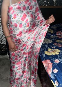satin saree