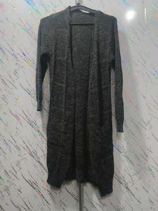 Cozy Gray Knit Cardigan