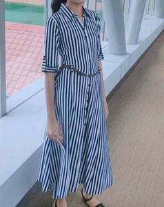 Striped Shirt Dress