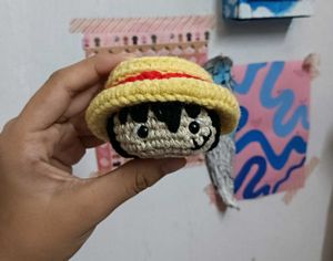 Crochet Luffy Bag Charm / Key Chain