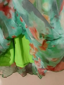 Sheer Floral Print Top