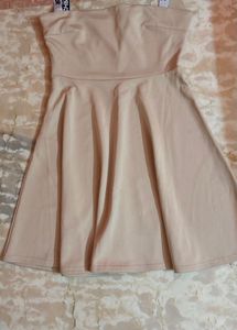 Nude Pink Dior Strap Mini Dress
