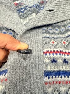 Tommy Hilfiger Grey Fair Isle Cardigan