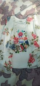 Combo Gorgeous Birthday dress for  3-4  yr baby girl &amp; Cute Top