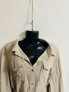 Calvin Klein Shirt Dress With Belt