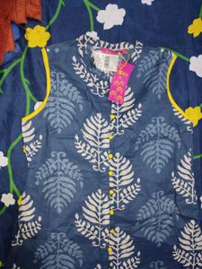 Navy Blue Kurta